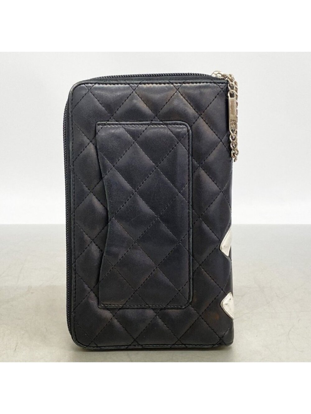 Chanel Wallet Cambon Lambskin Black Silver - Picture 10 of 10